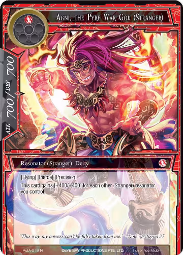 Agni, the Pyre War God (Stranger) (PofA-018), Alice Origin IV: Prologue of Attoractia — Force of Will card price