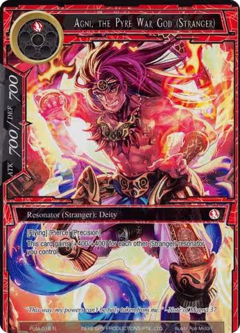 Agni, the Pyre War God (Stranger) (Full Art) (PofA-018), Alice Origin IV: Prologue of Attoractia — Force of Will card price