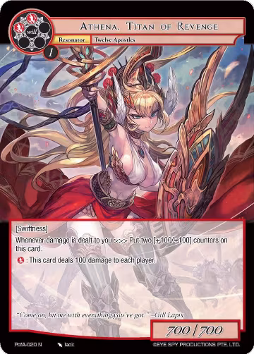 Athena, Titan of Revenge (PofA-020), Alice Origin IV: Prologue of Attoractia — Force of Will card price