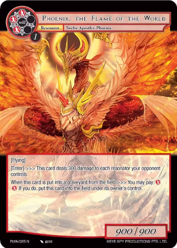 Phoenix, the Flame of the World (PofA-025), Alice Origin IV: Prologue of Attoractia — Force of Will card price