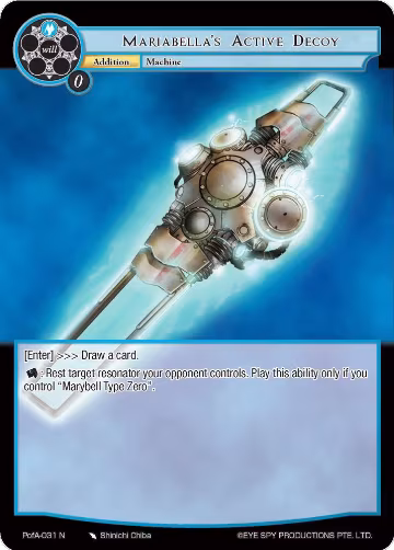Mariabella's Active Decoy (PofA-031), Alice Origin IV: Prologue of Attoractia — Force of Will card price
