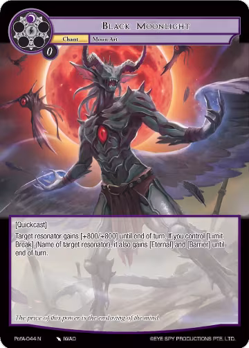 Black Moonlight (PofA-044), Alice Origin IV: Prologue of Attoractia — Force of Will card price