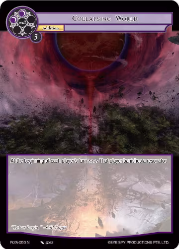 Collapsing World (PofA-050), Alice Origin IV: Prologue of Attoractia — Force of Will card price