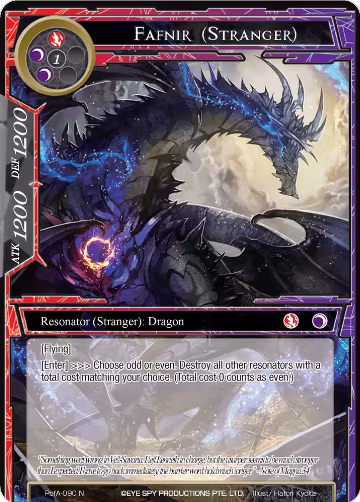 Fafnir (Stranger) (PofA-090), Alice Origin IV: Prologue of Attoractia — Force of Will card price