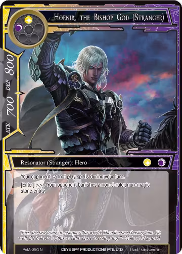 Hoenir, the Bishop God (Stranger) (PofA-094), Alice Origin IV: Prologue of Attoractia — Force of Will card price