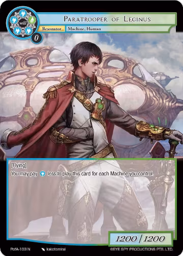 Paratrooper of Leginus (PofA-103), Alice Origin IV: Prologue of Attoractia — Force of Will card price