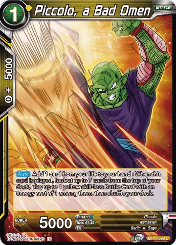 Piccolo, a Bad Omen (BT11-098), Vermilion Bloodline — DB Super card price