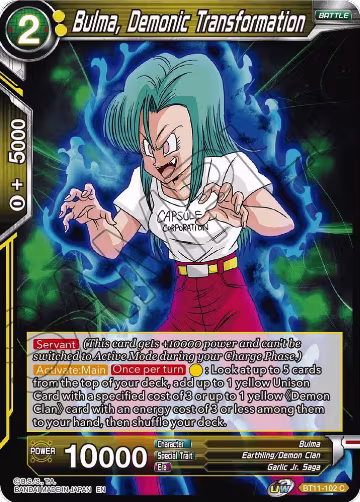 Bulma, Demonic Transformation (BT11-102), Vermilion Bloodline — DB Super card price