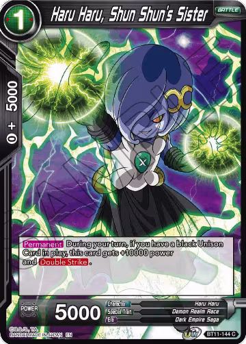 Haru Haru, Shun Shun's Sister (BT11-144), Vermilion Bloodline — DB Super card price