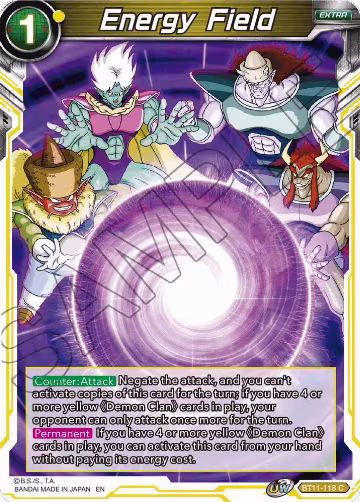 Energy Field (BT11-118), Vermilion Bloodline — DB Super card price