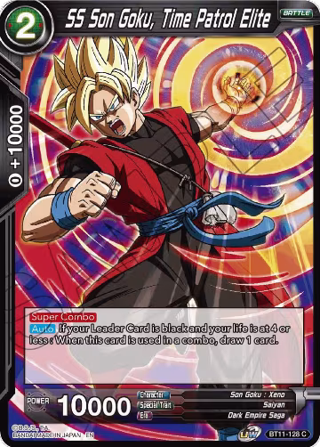 SS Son Goku, Time Patrol Elite (BT11-128), Vermilion Bloodline — DB Super card price