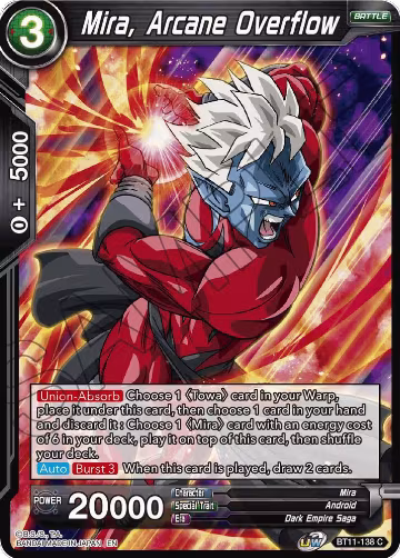 Mira, Arcane Overflow (BT11-138), Vermilion Bloodline — DB Super card price