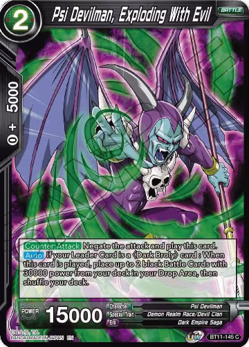 Psi Devilman, Exploding With Evil (BT11-145), Vermilion Bloodline — DB Super card price