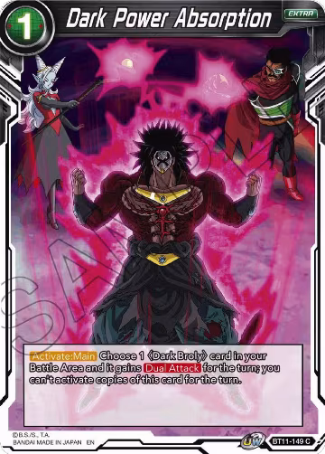 Dark Power Absorption (BT11-149), Vermilion Bloodline — DB Super card price