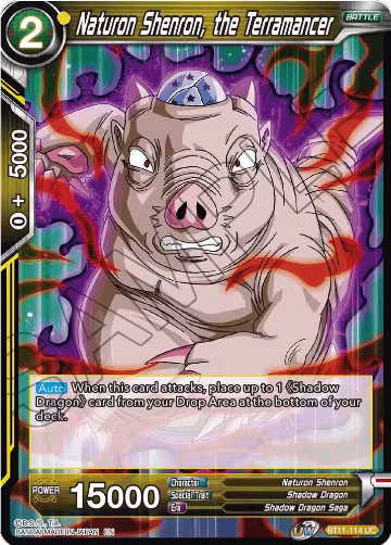 Naturon Shenron, the Terramancer (BT11-114), Vermilion Bloodline — DB Super card price
