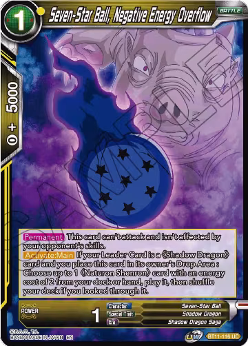 Seven-Star Ball, Negative Energy Overflow (BT11-116), Vermilion Bloodline — DB Super card price