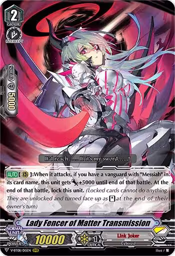 Lady Fencer of Matter Transmission (V-BT08/015EN RRR), V-BT08: Silverdust Blaze — Vanguard card price