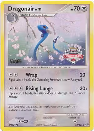 Dragonair - 52/146 (State Championships) [Staff] (52/146), League & Championship Cards — Pokémon card price