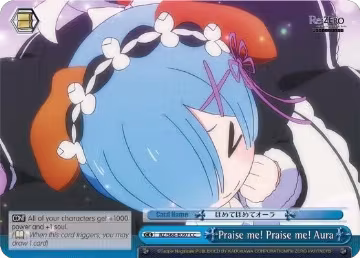 Praise me! Praise me! Aura (RZ/S68-E097 CC), ZERO Memory Snow — Weiß Schwarz card price