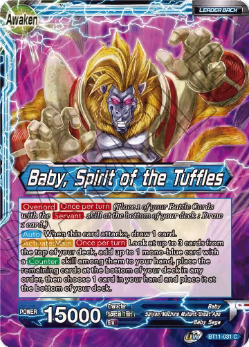 Baby // Baby, Spirit of the Tuffles (BT11-031), Vermilion Bloodline — DB Super card price