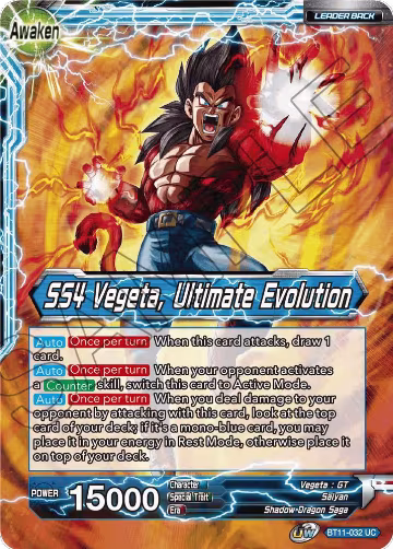 Vegeta // SS4 Vegeta, Ultimate Evolution (BT11-032), Vermilion Bloodline — DB Super card price