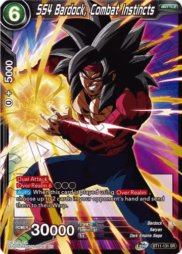 SS4 Bardock, Combat Instincts (BT11-131), Vermilion Bloodline — DB Super card price