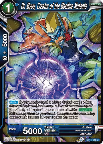 Dr. Myuu, Creator of the Machine Mutants (BT11-048), Vermilion Bloodline — DB Super card price