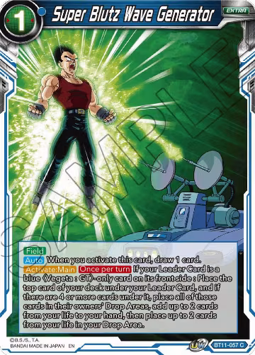 Super Blutz Wave Generator (BT11-057), Vermilion Bloodline — DB Super card price