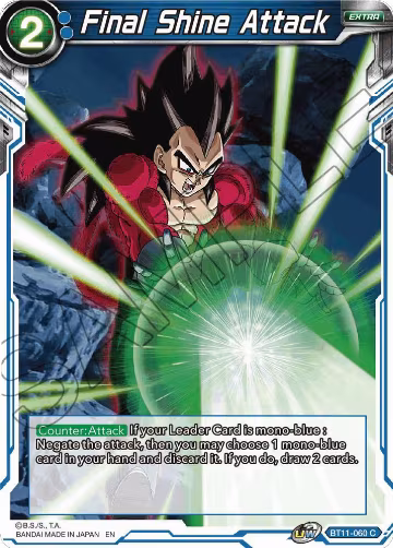 Final Shine Attack (BT11-060), Vermilion Bloodline — DB Super card price