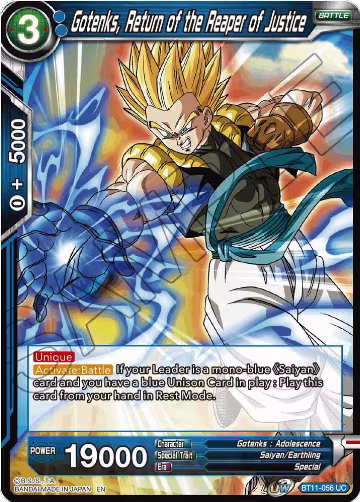 Gotenks, Return of the Reaper of Justice (BT11-056), Vermilion Bloodline — DB Super card price