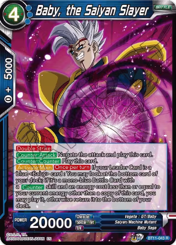Baby, the Saiyan Slayer (BT11-043), Vermilion Bloodline — DB Super card price