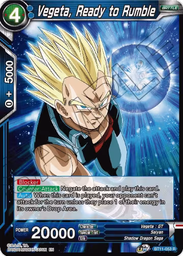 Vegeta, Ready to Rumble (BT11-053), Vermilion Bloodline — DB Super card price