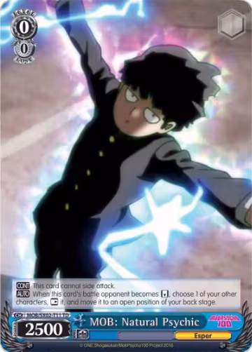 MOB: Natural Psychic (MOB/SX02-T11 TD), Mob Psycho 100 — Weiß Schwarz card price
