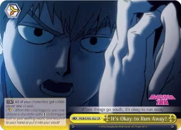 It's Okay to Run Away! (MOB/SX02-022 CR), Mob Psycho 100 — Weiß Schwarz card price