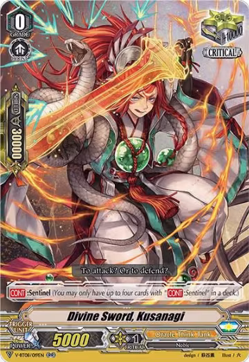 Divine Sword, Kusanagi (V-BT08/019EN RR), V-BT08: Silverdust Blaze — Vanguard card price
