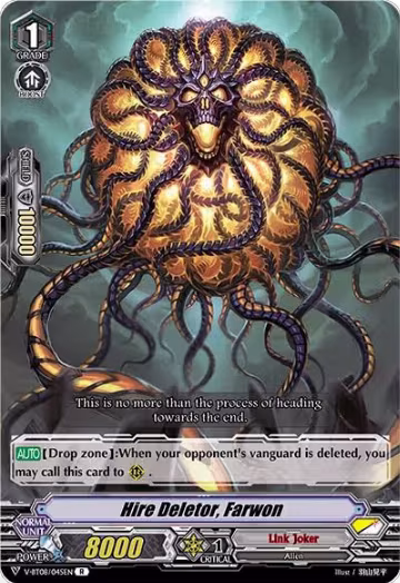 Hire Deletor, Farwon (V-BT08/045EN R), V-BT08: Silverdust Blaze — Vanguard card price