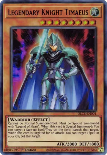 Legendary Knight Timaeus (DLCS-EN001), Dragons of Legend: The Complete Series — Yu-Gi-Oh! card price