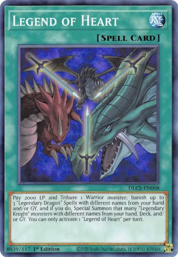 Legend of Heart (DLCS-EN008), Dragons of Legend: The Complete Series — Yu-Gi-Oh! card price