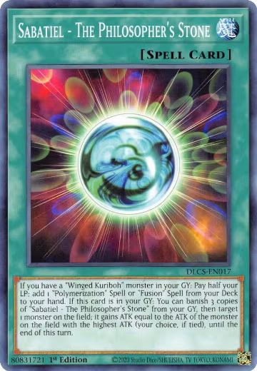 Sabatiel - The Philosopher's Stone (DLCS-EN017), Dragons of Legend: The Complete Series — Yu-Gi-Oh! card price