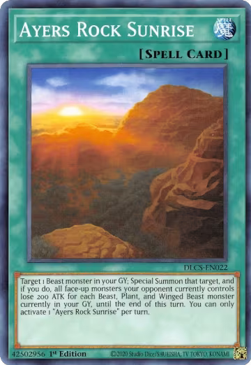 Ayers Rock Sunrise (DLCS-EN022), Dragons of Legend: The Complete Series — Yu-Gi-Oh! card price