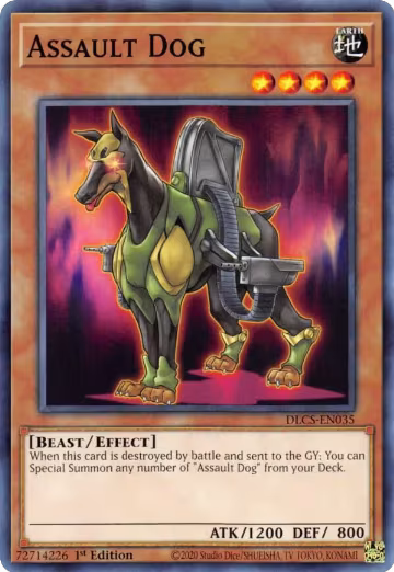 Assault Dog (DLCS-EN035), Dragons of Legend: The Complete Series — Yu-Gi-Oh! card price