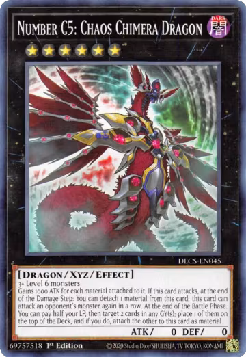 Number C5: Chaos Chimera Dragon (DLCS-EN045), Dragons of Legend: The Complete Series — Yu-Gi-Oh! card price
