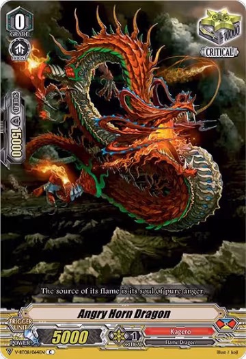 Angry Horn Dragon (V-BT08/064EN C), V-BT08: Silverdust Blaze — Vanguard card price