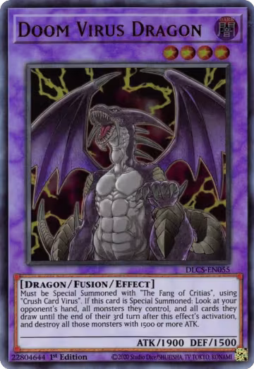 Doom Virus Dragon (DLCS-EN055), Dragons of Legend: The Complete Series — Yu-Gi-Oh! card price