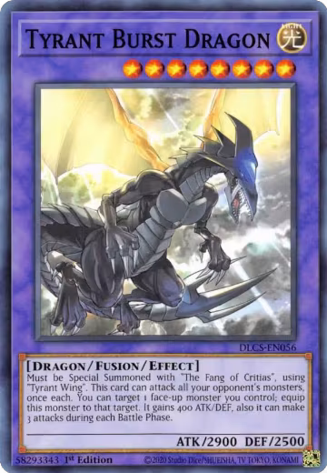 Tyrant Burst Dragon (DLCS-EN056), Dragons of Legend: The Complete Series — Yu-Gi-Oh! card price