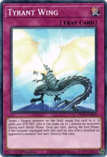 Tyrant Wing (DLCS-EN059), Dragons of Legend: The Complete Series — Yu-Gi-Oh! card price