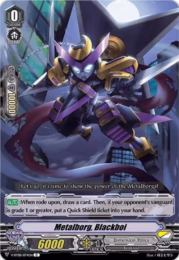 Metalborg, Blackboi (V-BT08/074EN C), V-BT08: Silverdust Blaze — Vanguard card price