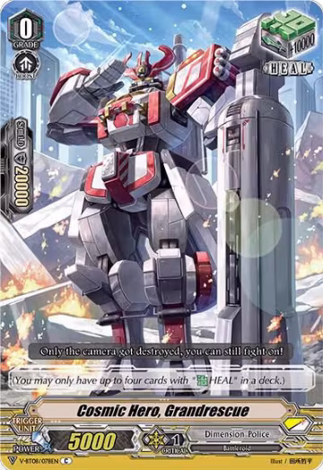 Cosmic Hero, Grandrescue (V-BT08/078EN C), V-BT08: Silverdust Blaze — Vanguard card price