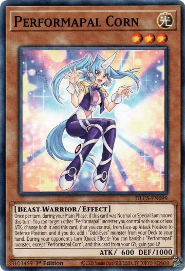Performapal Corn (DLCS-EN099), Dragons of Legend: The Complete Series — Yu-Gi-Oh! card price
