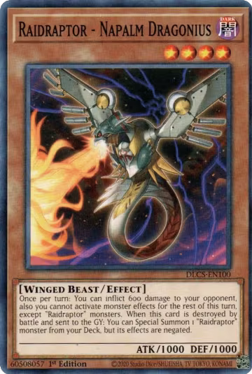 Raidraptor - Napalm Dragonius (DLCS-EN100), Dragons of Legend: The Complete Series — Yu-Gi-Oh! card price